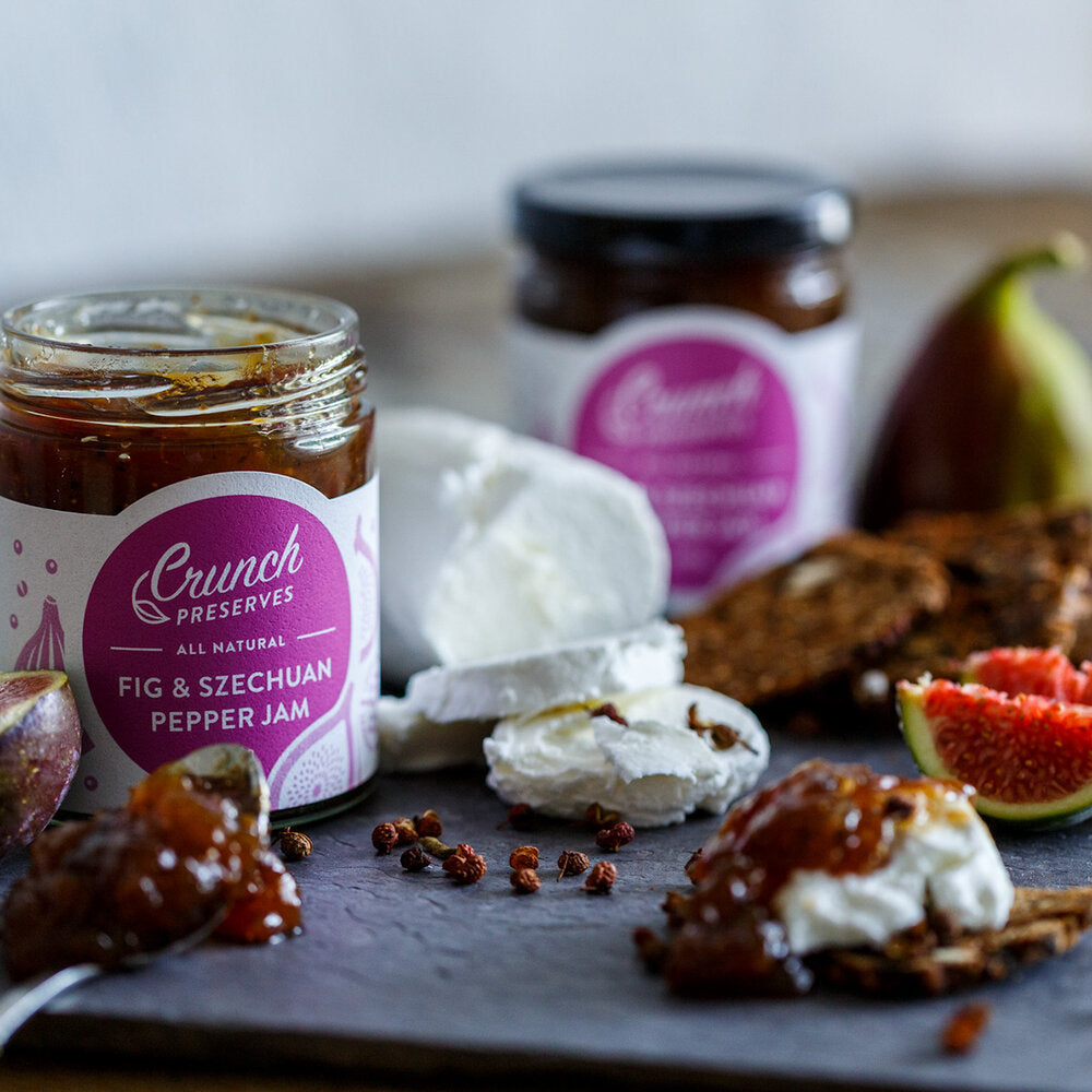 Fig & Szechuan Pepper Jam by Crunch Preserves | Bold & Unique Flavour Combination - Cheese Therapy