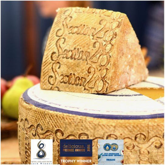 Monforte Handcrafted Raw Milk Cheese | Section28 | Available in 1.75kg Quarter Wheel, 3.5kg Half Wheel & 7kg Whole Wheel