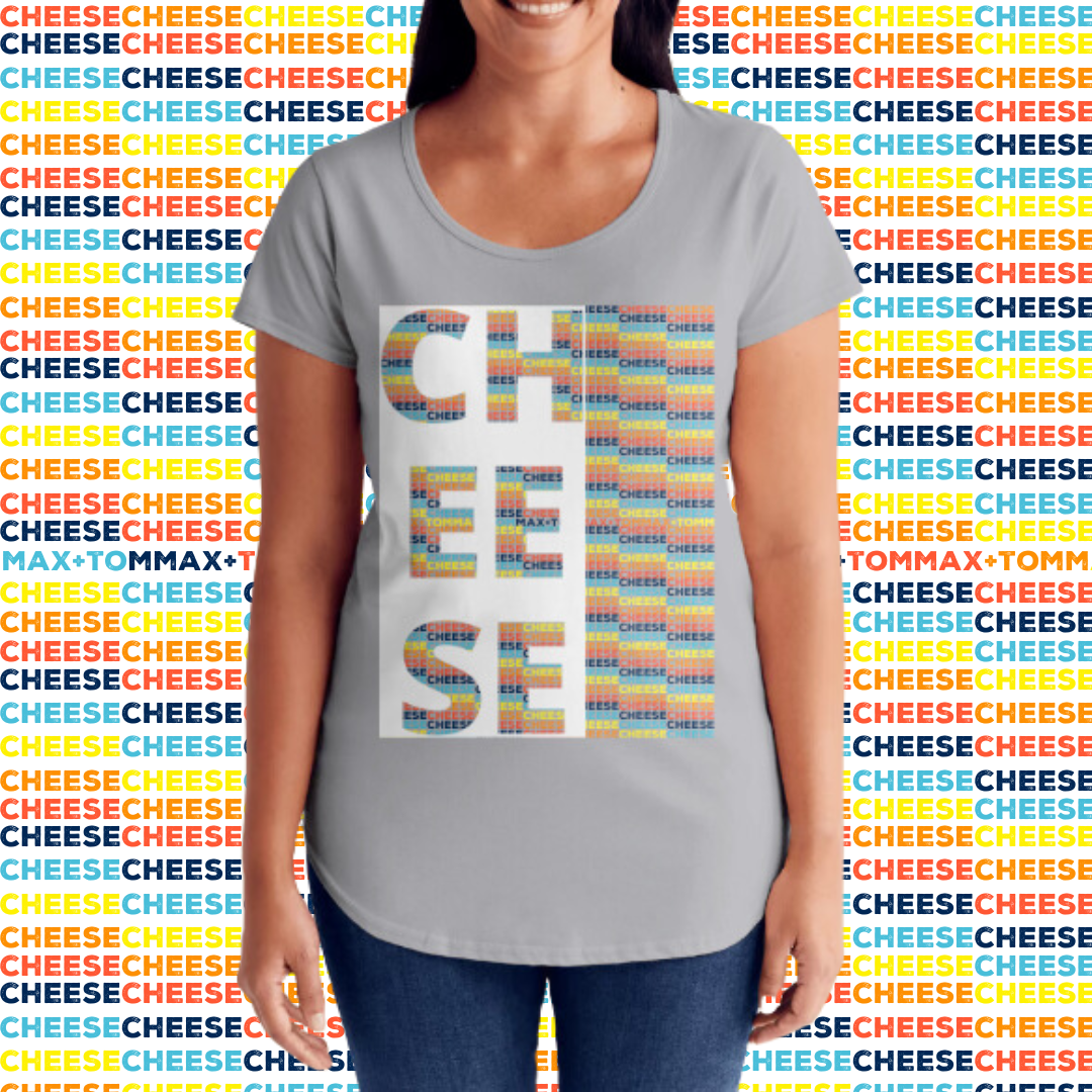 "It's All About the Cheese" T-Shirt Womens - Cheese Therapy