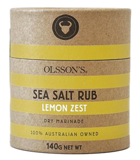 Lemon Zest Salt Rub (Kraft Canister) - 140g - Cheese Therapy