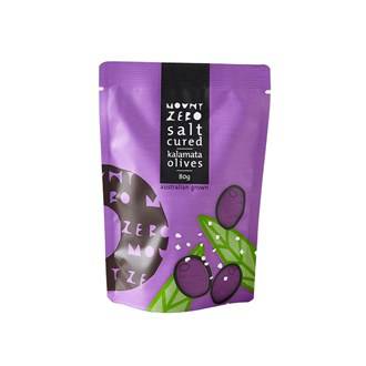 Salt Cured Kalamata Olive Pouch w. Fennel & Lemon Oil (80g) - Cheese Therapy