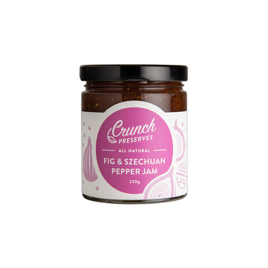 Fig & Szechuan Pepper Jam by Crunch Preserves | Bold & Unique Flavour Combination - Cheese Therapy