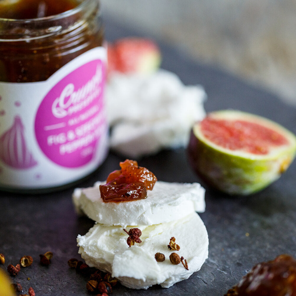 Fig & Szechuan Pepper Jam by Crunch Preserves | Bold & Unique Flavour Combination - Cheese Therapy